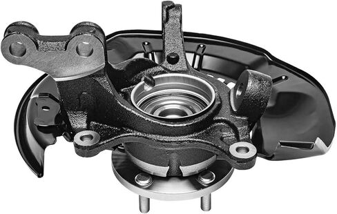 AutoShack Front Right Steering Knuckle for 2008-2013 Toyota Highlander 3.5L V6 AWD | Passenger Side | 5-Lug | Wheel Bearing Hub Assembly Replacement KN798436 in Saudi Arabia