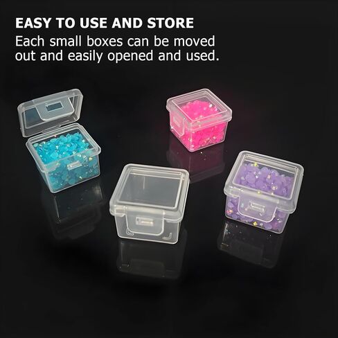 ZSFLZS Slots Diamond Painting Storage Containers, Diamond Art Portable Bead Storage Boxes for Diamond Painting Accessories and Tools, for Diamond Art Kits for Adults and Kids (1 x 56 Lattice Boxes) in Kuwait