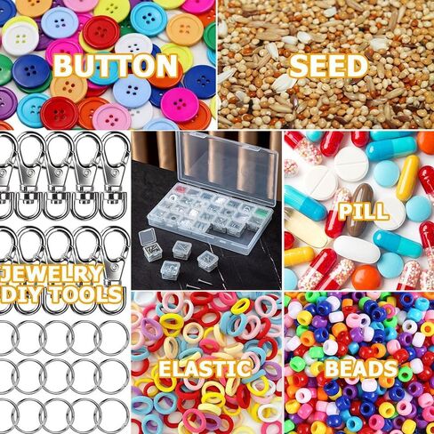 ZSFLZS Slots Diamond Painting Storage Containers, Diamond Art Portable Bead Storage Boxes for Diamond Painting Accessories and Tools, for Diamond Art Kits for Adults and Kids (1 x 56 Lattice Boxes) in Kuwait
