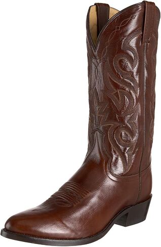 Dan Post Mens Renegade Embroidered Round Toe Casual Boots Mid Calf - Brown in Saudi Arabia