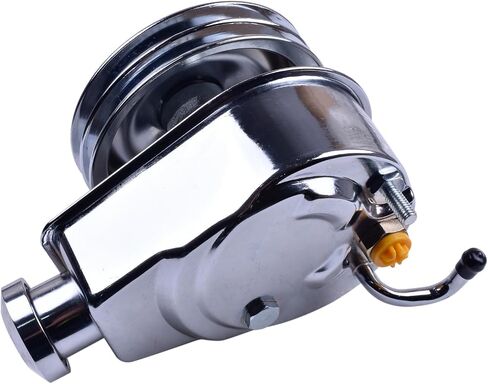 أفضل بونه مضخة التوجيه المتطورة في كروم ومجموعة قوس البكرة متوافقة مع GM Chevy SBC 265 283 305 327 350 383 400 مع وحدات Keyway 1966-1984 استبدال 3913C 4312C 9609X in Saudi Arabia
