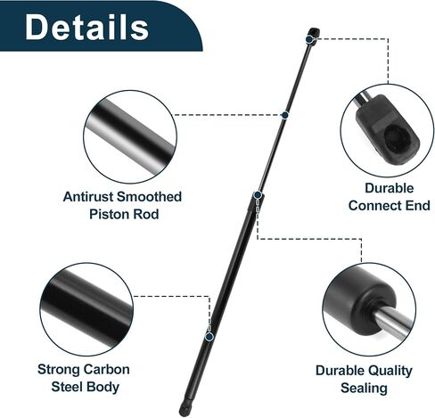 LIFT يدعم الدعامات لشيفروليه ماليبو 2013-2016 No.25931541 Front Hood Gas Spring Black 1PCS in Saudi Arabia