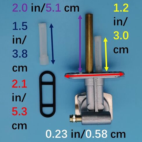 مفتاح صمام الوقود Petcock Petcock لـ Yamaha RT100 TTR90 TTR125 TTR225 TTR230 TTR250 TTR250 TW200 FZR600R WR250F WR400F WR450F WR500Z XT600E in Saudi Arabia