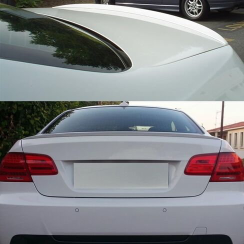 Trunk Spoiler متوافق مع 2007-2013 BMW 3-Series E92 ، M3 نمط غير مصقول المواد الخام الأسود ABS الخلفي in Saudi Arabia