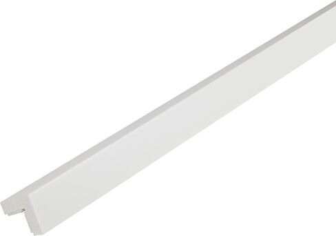 Outwater White 1-1/2" X 1-1/2" Wall Corner Protector Trim with Adhesive, 8FT Length, 2 Pack in Kuwait