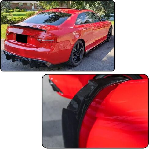 McArcar Kit Carbon Carbon Carbon Trunk Spoiler Fits for Audi S5 B8/B8.5 Coupe 2Door 2008-2017 Boot Boot Lid Highkick Spoiler Factory Factory (ألياف الكربون الأسود) in Saudi Arabia