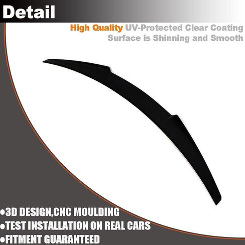 McArcar Kit Carbon Carbon Carbon Trunk Spoiler Fits for Audi S5 B8/B8.5 Coupe 2Door 2008-2017 Boot Boot Lid Highkick Spoiler Factory Factory (ألياف الكربون الأسود) in Saudi Arabia