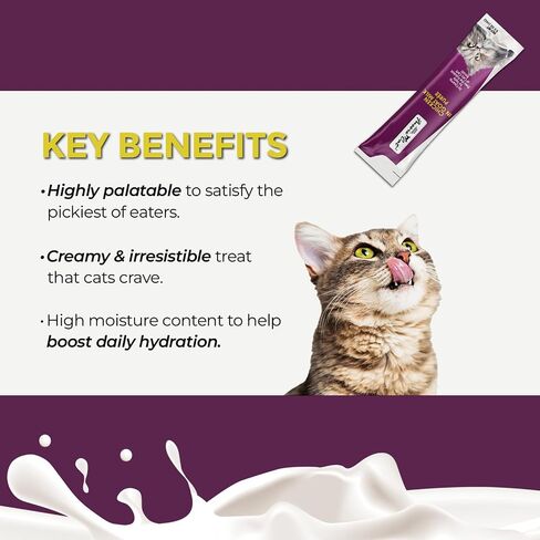Fussie Cat Super Premium Chicken with Duck in Goat Milk Puree, lickable cat Treats, 0.5oz Pouch Pack of 4 in Saudi Arabia