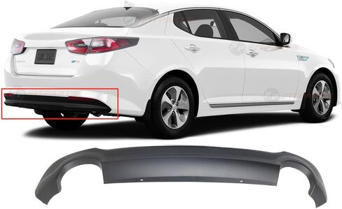 FITPARTS متوافقة مع أسفل المهد الخلفي غلاف الهواء المنحرف Valance KIA Optima 2014-2015 عادم مزدوج مزدوج 86612-2T510 KI1195106 in Saudi Arabia