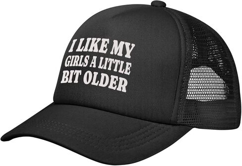 I Like My Girls A Little Bit Older Trucker Hat Snapback Hat Funny Hats for Men Women in Saudi Arabia