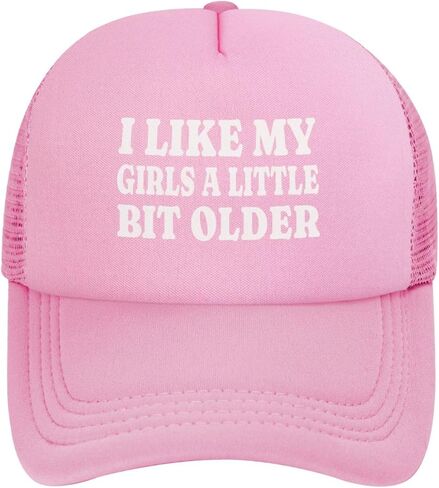 I Like My Girls A Little Bit Older Trucker Hat Snapback Hat Funny Hats for Men Women in Kuwait