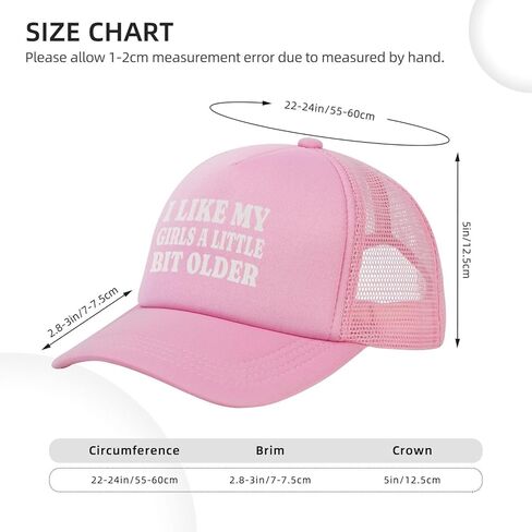 I Like My Girls A Little Bit Older Trucker Hat Snapback Hat Funny Hats for Men Women in Kuwait