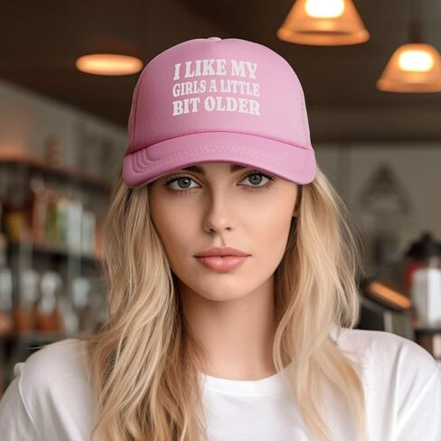 I Like My Girls A Little Bit Older Trucker Hat Snapback Hat Funny Hats for Men Women in Kuwait