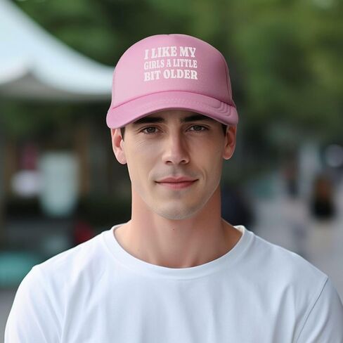 I Like My Girls A Little Bit Older Trucker Hat Snapback Hat Funny Hats for Men Women in Kuwait