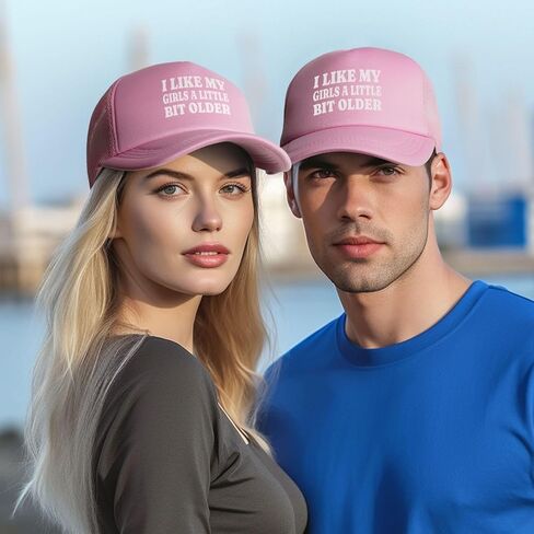 I Like My Girls A Little Bit Older Trucker Hat Snapback Hat Funny Hats for Men Women in Kuwait