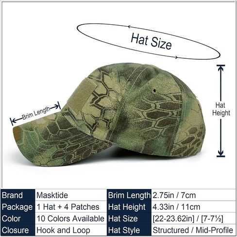 Tactical Military Mens Camo Baseball Hat with American Flag Skull Embroidery Patches for Hunting Women Patriotic Cap in Kuwait
