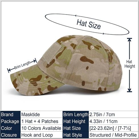 Tactical Military Mens Camo Baseball Hat with American Flag Skull Embroidery Patches for Hunting Women Patriotic Cap in Kuwait