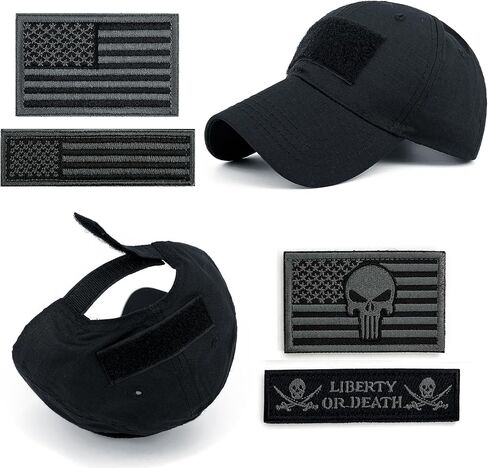 Tactical Military Mens Camo Baseball Hat with American Flag Skull Embroidery Patches for Hunting Women Patriotic Cap in Kuwait
