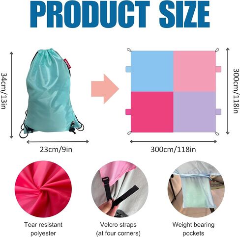 Fort Building Kit for Kids - Large Lightweight Blanket Fort Making kit and Clips - Portable Playhouse Play Tent Fort - Indoor/Outdoor Girls/Boys Toys Ages 4-5 6 7 8-12 in Saudi Arabia