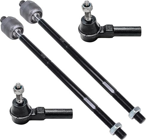 Detroit Axle - Front 4pc Tie Rods for 05-10 Ford Mustang ، 4 Outer & Inner Tie Rod نهايات 2005 2006 2007 2008 2008 2010 استبدال in Saudi Arabia
