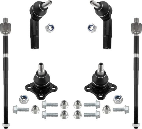 BOXI (Set of 6) Front Inner Outer Tie Rods + Lower Ball Joints Fit for Volkswagen Beetle 1998-2010 | for Volkswagen Golf 1999-2006 | for Jetta 1999-2005 | Replaces K90355 K90357 EV400 ES3524 ES3525 in Saudi Arabia