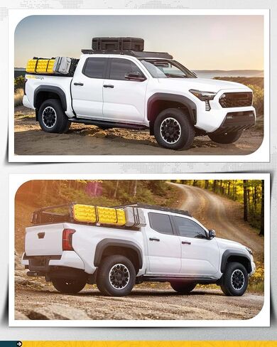 1000 رطل رف سقف مناسب لعام 2024 2025 تويوتا تاكوما الالتقاط الكابينة المزدوجة الألومنيوم in Kuwait