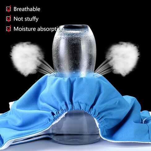 6Pcs Microfiber Reusable Diaper Inserts for Adult Cloth Diapers, Washable Disability Diaper Inserts for Incontinence Care, 4 Layers Microfiber Pad (6 Pack Inserts-L) in Saudi Arabia