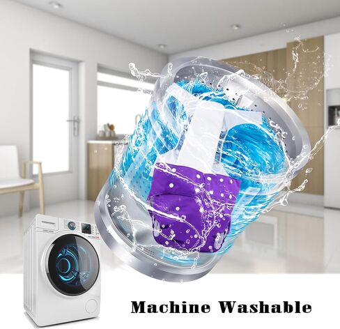 6Pcs Microfiber Reusable Diaper Inserts for Adult Cloth Diapers, Washable Disability Diaper Inserts for Incontinence Care, 4 Layers Microfiber Pad (6 Pack Inserts-L) in Saudi Arabia