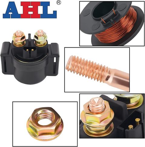 AHL دراجة نارية المبتدئة مرحل الملف اللولبي 27010-1075 27010-1314 متوافق مع Kawasaki KLF185 BAYOU 185 1985-1988 ، KLF300 BAYOU 300 4X4 1986-2001 ، KLT200 1983-1984 ، KLT250 PRAIRIE 250 1983-1985 in Saudi Arabia