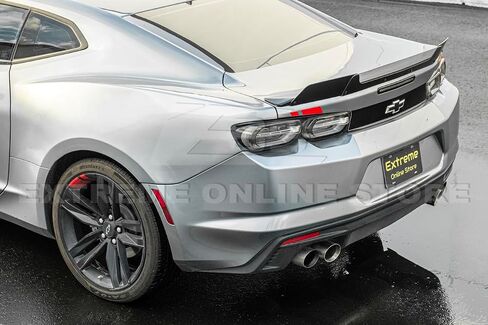 استبدال نماذج كامارو لعام 2016 مع GM Factory Blade Spoiler | أداء مسار الأداء البلاستيك الأكريليك - دخان ملون غطاء الجذع الخلفي WickerBill امتداد Gurney رفرف الجناح in Saudi Arabia