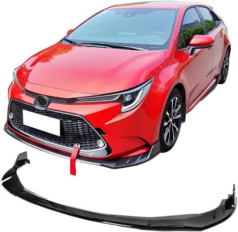 Ikon Motorsports ، Lip الأمامي المصد متوافق مع 2020-2024 Toyota Corolla L ، Le ، Xle ، Hybrid LE Only ، محمية Guard Matte Black Under Under Chin Spoiler in Saudi Arabia