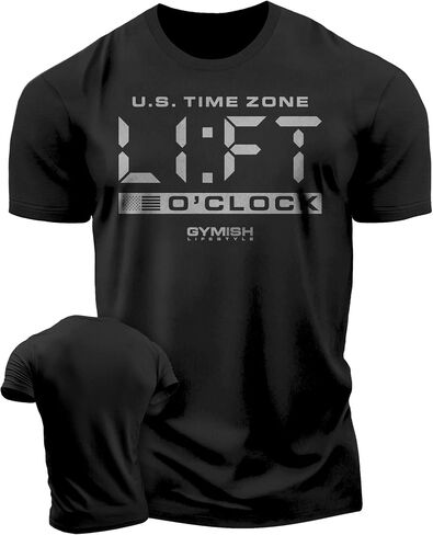 Workout Funny Mens Shirt, Lift-O'Clock, Lifting Gift T-Shirt in Saudi Arabia
