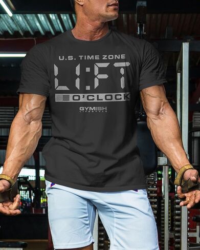 Workout Funny Mens Shirt, Lift-O'Clock, Lifting Gift T-Shirt in Saudi Arabia