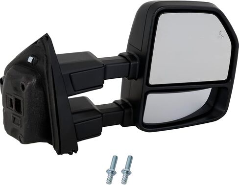 Kool Vue Passenger Side Power Heated Towing Mirror for Ford F-250 Super Duty 2020-2022 Power Fold With Signal Light, Blind Spot Monitor & Puddle Lamp; Without Memory Auto Extend Paintable in Saudi Arabia