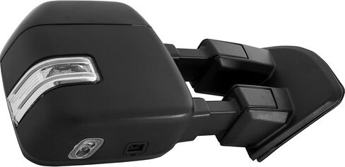 Kool Vue Passenger Side Power Heated Towing Mirror for Ford F-250 Super Duty 2020-2022 Power Fold With Signal Light, Blind Spot Monitor & Puddle Lamp; Without Memory Auto Extend Paintable in Saudi Arabia