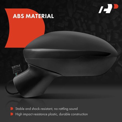 A -Premium Side Power Power Mirror - متوافقة مع Chevrolet Cruze 2016 2017 2018 2019 - Manual Loving Black Outside View View - استبدل# 19353644 in Kuwait