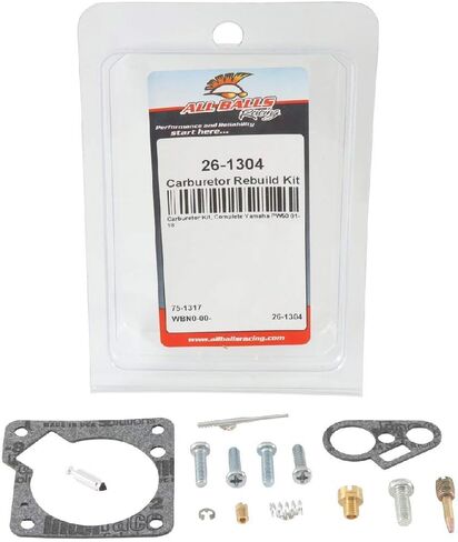All Balls 26-1304 Carburetor Repair Kit (26-1304 Yamaha PW50 1981-2006) in Saudi Arabia