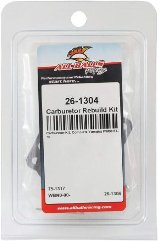 All Balls 26-1304 Carburetor Repair Kit (26-1304 Yamaha PW50 1981-2006) in Saudi Arabia