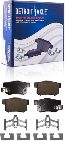 Detroit Axle - مجموعة الفرامل لـ AWD 07-12 RDX حفر ومقاطع قرصية دوارات 2007 2008 2008 2010 2011 2012 وسادات فرامل السيراميك الاستبدال: 11.65 "بوصة الأمامية / 12.01" بوصة خلفية الدوار in Saudi Arabia