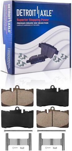 Detroit Axle - Brake Kit for 2001 2002 2003 2004 2005 2006 Lexus LS430 Drilled & Slotted Brake Rotors and Ceramic Brakes Pads Front and Rear Replacement in Saudi Arabia