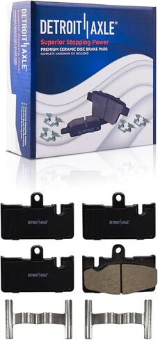 Detroit Axle - Brake Kit for 2001 2002 2003 2004 2005 2006 Lexus LS430 Drilled & Slotted Brake Rotors and Ceramic Brakes Pads Front and Rear Replacement in Saudi Arabia