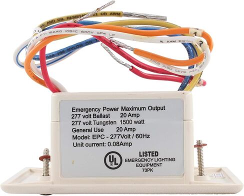 EPC-277V وحدة التحكم في طاقة الطوارئ وحدة التتابع 20A 277V ، أبيض in Saudi Arabia
