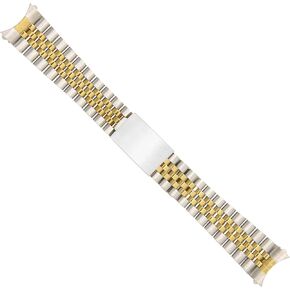 Ewatchparts 20mm Jubilee Watch Band Bracelet Solid Link Compatible with Rolex Datejust 16013 16233 16234 Two Tone in Kuwait