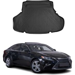 OMAC Floor Mats for Lexus ES 350 2007-2012 Car Mats All Weather 3D Custom Fit Rubber Mat Waterproof Odorless TPE Floor Liners Laser Measured Non-Slip (Black) in Kuwait