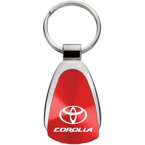 AU-TOMOTIVE GOLD Tear Drop Key Chain for Toyota Corolla (Red) in Saudi Arabia