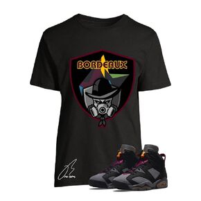 Shirt To Match Jordan Retro 6 Bordeaux Sneakers Graphic Tee (L, Black) in Saudi Arabia