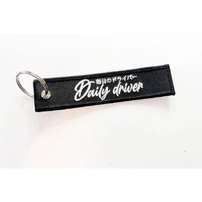 Generic Daily Driver JDM Jet Tag Keychain, Standard, Black in Saudi Arabia