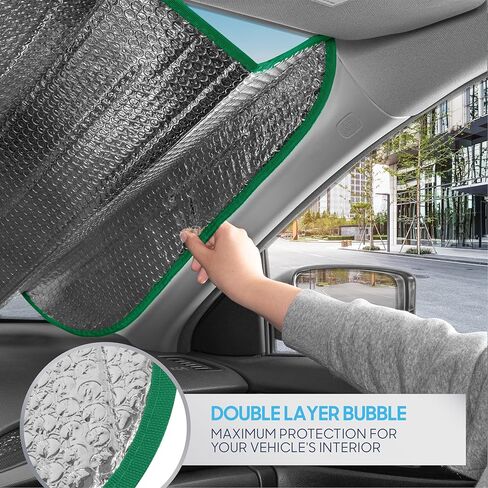 BDK USA Pibes Good Beach Sun Visor for Car Windshield Sunshade - Truck Sun Shade Windshield Cover & Window Window Cover Care Shield Sun Protector - Dash Protection للحفاظ على سيارتك باردة 58 "x27" in Kuwait