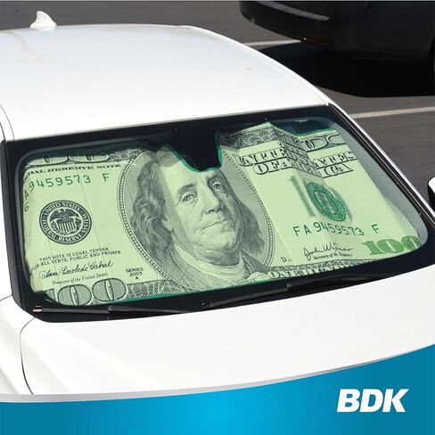 BDK USA Pibes Good Beach Sun Visor for Car Windshield Sunshade - Truck Sun Shade Windshield Cover & Window Window Cover Care Shield Sun Protector - Dash Protection للحفاظ على سيارتك باردة 58 "x27" in Kuwait