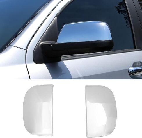 Ikon Motorsports Crome Side Mirror Cover متوافقة مع 2007-2021 Toyota Tundra All Style (CAB و Double Cab & Crewmax Cab) ، غطاء مرآة الرؤية الخلفية ، 2 PCS in Saudi Arabia